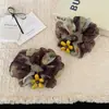 Venta Caliente Scrunchie Coreano Amarillo de Flores Pequeñas para Mujeres Accesorio Versátil de Moda Verano