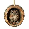 Decoraciones Navideñas de Mapache para Animales Pequeños Transfronterizos Adornos para Árbol de Navidad Acrílico Impreso Plano 2D Adornos Pequeños