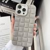 Moldura de câmera de cor sólida com padrão de diamante e furadeira para capa de celular Apple 16/15Promax com proteção contra quedas 12/11