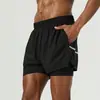 Pantalones cortos de running para hombre de comercio exterior transfronterizo, pueden sujetar un teléfono, adecuados para deportes diarios de verano, maratón, casual, corte holgado, secado rápido