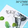 NIANXING acessórios verde antigo 36*27mm liga Libélula pingente retrô joias de liga atacado