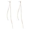 Aretes Súper Largos para Afinar el Rostro para Mujer Elegantes Plata Esterlina s925 Aretes Súper de Hada Aretes Largos de Celebridad de Internet Aretes Largos con Borla