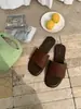 Bulvji Tecido Temporada Verão Abertura ~ Sandálias Rasteirinhas Abertas Casuais e Versáteis Sandálias de Tira Única Suede Retrô