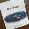 Atmósfera de Otoño e Invierno Pinza para el Cabello de Felpa Blanca Pura Copo de Nieve Pinza BB para Mujer, Pinza para el Cabello Versátil Dulce y Linda Accesorio para el Cabello Pinza Lateral