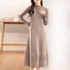 Elegante Vestido Chaleco de Longitud Media Estilo Francés para Mujer, Nueva Colección Otoño/Invierno 26, Vestido de Ganchillo sin Mangas 100% Lana Pura Cuidadosamente Seleccionada