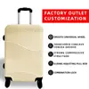 Venta al por mayor de fábrica Maleta de viaje Yuehua a rayas de ABS con ruedas universales, impermeable, antirrobo, para llevar en cabina, silenciosa, cerradura de contraseña para viaje