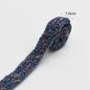 Accesorios de ropa tejidos a mano con ganchillo, cuerda para la cintura, cordones para zapatos, estilo étnico, 1.6 cm, cinturón tejido de lana de color, accesorios para el cabello, venta al por mayor