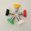 Máquina de limpeza com pistola de água de alta pressão, adaptador universal flexível de 360 graus com conexão rápida, bico de limpeza de 4500PSI, acessórios conector