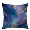 Funda de Almohada Tk Amazon Transfronteriza Nuevo Uso Diario Gradiente Morado y Dorado para Oficina, Dormitorio y Sofá