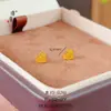 Brincos Mini Pequenos Estilo Similar da Loja de Ouro Jinyan Coração Pequeno Ins Moda Coração Estrela Brincos Versáteis de Alto Nível