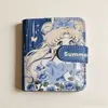 Planner DIY de Alto Valor Temático de Anime Carpeta M5 Cuaderno con Estampado de PU Cuaderno Pequeño Portátil Regalo