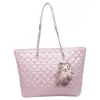 Bolsa de Tote Transfronteriza Gran Capacidad Bolso de Mujer de Gama Alta Versátil Bolso de Hombro Único Retro Casual Simple Cadena Bolsa para el Trabajo