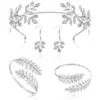 Transfronterizo Europeo y Americano Deseo Nuevos Accesorios para el Cabello Moda Elegante Diadema de Perlas Hoja Dorada Ventas Directas de Fábrica Accesorios de Comercio Exterior