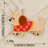 Nueva Etiqueta Bordada Parche Bordado Cachorro Lindo Autoadhesivo DIY Funda para Teléfono Móvil Accesorios Creativos Parche de Tela para Manualidades al por Mayor