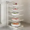 Prateleira de Preparo de Alimentos para Cozinha Bancada Multicamadas Prato para Acompanhamentos Artefato Doméstico para Preparo de Refeições Prateleira Multiuso para Armazenamento de Pratos