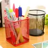Porta Lápices Metálico Redondo de Colores Vibrantes Estilo Coreano Suministros de Oficina para Escritorio Adornos de Almacenamiento Papelería