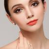 S925 Sterling Silver Zircon Ear Ring Elegante Simples All-match Moda Brincos Requintado Orelha Fivela Brincos Femininos