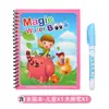 Libro Mágico de Pintura con Agua para Niños, Libro de Pintura Graffiti con Agua Transparente, Libro de Pintura con Agua Reutilizable de Colorear para Jardín de Infancia Educativo