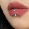 Moda Venda Quente Multicor Forma de C Bola de Argila Super Brilhante Aço Titânio Brinco Stud Osso da Orelha Qualidade Parafuso Brincos que Não Desbotam Atacado
