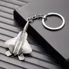 Chaveiro Criativo de Avião de Metal F-22 Pingente de Chave de Caça Pequeno Presente de Aviação Lembrança Gravada