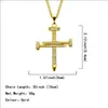 Fabricantes europeos y americanos suministro de joyería hip-hop tornillo cruz clavo colgante collar personalidad hombres colgante genial