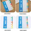 Nuevos Divisores Multicolor de Múltiples Capas Plástico Sujetador Páginas Divisorias Índice Tarjetas de Clasificación A4 Papel de Clasificación de 11 Agujeros