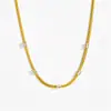 Moda Estilo Coreano Collar de Zirconia Esmeralda Femenino Nicho Lujo Ligero Diseño Sexual Cadena de Clavícula de Alta Calidad