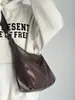 Bolsa Estilo Maillard para Mujer Estilo Coreano Estilo Perezoso Bolso Tote Retro Estilo Universitario Versátil Gran Capacidad Bolso Cruzado para Viajes