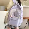 Mochila escolar para meninas do ensino fundamental, séries 3-6, redutora de carga, protetora da coluna, ultraleve, grande capacidade, mochila de duas alças para alunos do ensino fundamental