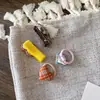 Laço de Cabelo de Tecido Xadrez Outono Cedo para Crianças Anel de Polegar Fofo de Estrela e Coração para Meninas Acessórios de Cabelo com Fecho de Pressão Totalmente Coberto para Bebês