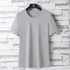 Venda Direta de Fábrica Transfronteiriça Camiseta de Seda de Gelo para Uso Externo Secagem Rápida Verão Fina Esportiva Casual Fitness Top Solto e Respirável