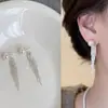 Aguja de plata 925, diseño de nicho, aretes de puesto de mercado nocturno, fuente mayorista, aretes de moda estilo coreano, aretes populares