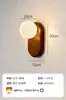 Suministro Transfronterizo de Lámparas de Pared de Cristal para Cubitos de Hielo Estilo Nórdico Simple Madera Maciza Dormitorio Mesita de Noche Pasillo Lámparas de Ambiente Fabricantes Venta al por Mayor