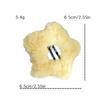 [Procesamiento y Personalización] Pinza para el Cabello de Felpa Crema Estrella Pinza para el Cabello Estrella de Cinco Puntas Dulce Pinza BB Flequillo Accesorios para el Cabello de Otoño e Invierno