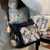 Bolsa Mensageira Fofa Estrelada Branco Leitoso Estilo Japonês Menina Anime Estilo Curativo Armazenamento de Itens Bolsa Transversal