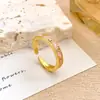 Anillo Venta Caliente Anillo de Trébol con Aceite Goteando Nicho Alta Gama Flor Colorida Anillo para Dedo Índice 2025 Nuevo Venta Caliente Mujer