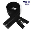 Cremallera metálica YKK No. 5 cremalleras de plata antigua de una sola apertura para ropa, chaquetas, bolsillos y artículos de cuero