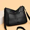 Bolso de Cuero Suave de Gran Capacidad para Mamá 2025 Popular Bolso de Hombro Cruzado Bolso para Mujeres de Mediana Edad y Mayores