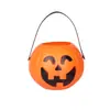 Abóbora Portátil para Doces de Halloween Fantasia de Halloween Pote Portátil para Doces Adereços Acessórios de Fantasia de Halloween Enfeites
