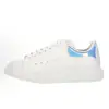 Zapatillas Blancas Mcqueen Puras Originales Putian para Hombres y Mujeres, Zapatillas Casuales Versátiles de Cuero Genuino con Suela Gruesa, Zapatos de Plataforma que Aumentan la Altura, Zapatos Deportivos