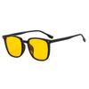 Óculos de Sol Vintage de Armação Preta Estilo Influenciador Xiaohongshu para Mulheres 2024 Nova Moda Estilo de Rua Óculos de Sol Masculinos da Moda