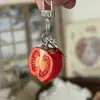 ¡Un Tomate Fresco! Llavero Divertido de Simulación de Comida Realista, Colgante Realista de Frutas y Verduras, Regalo para Amigos