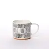 Caneca de Água Cerâmica Estilo Ins de Aparência Sofisticada, Copo Empilhável para Café, Caneca de Leite, Caneca Doméstica de Grande Capacidade, Pintada à Mão