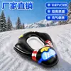 Anillo Inflable de Esquí de Dibujos Animados con Asa, Anillo para Nieve, Anillo de Esquí para Adultos al Aire Libre en Invierno