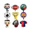 Balões de Folha de Alumínio em Formato de Troféu Hongxiang Sports Jersey, Decorações para Festa de Fãs, Transfronteiriço, Podem Ser Misturados em Lotes