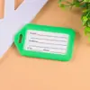 Etiqueta de equipaje de material PP al por mayor llavero de colores etiqueta de equipaje accesorios para imprimir tarjeta de embarque de viaje logo imprimible