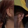 Clip de oreja de alta gama ins a la moda todo partido con borla de perlas diseño de nicho femenino personalidad clip de hueso de oreja sin perforación de lujo ligero femenino