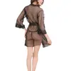 Ropa interior sexy para mujer, malla, pijamas sexys, encaje, encaje, bata transparente, conjunto de camisón, venta al por mayor, una generación de cabello
