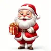 Adornos Colgantes Acrílicos de Papá Noel de Navidad Más Vendidos para Decoraciones del Árbol de Navidad del Hogar y Decoraciones de Escenas de Fiesta
