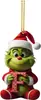Decoraciones de Letras del Grinch de Amazon Decoraciones Navideñas Adornos para el Árbol de Navidad Decoraciones para Colgar en el Coche Dibujos Animados